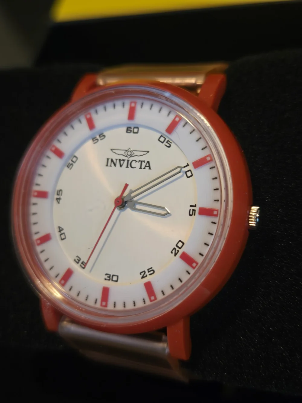 50750 Invicta Angel Lady 40mm ABS Red Silver Dial PC21 Quartz